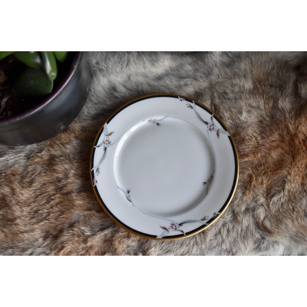 Gorham Manhattan Iris bread + butter plate 24k Gold |‎ elegant dinnerware